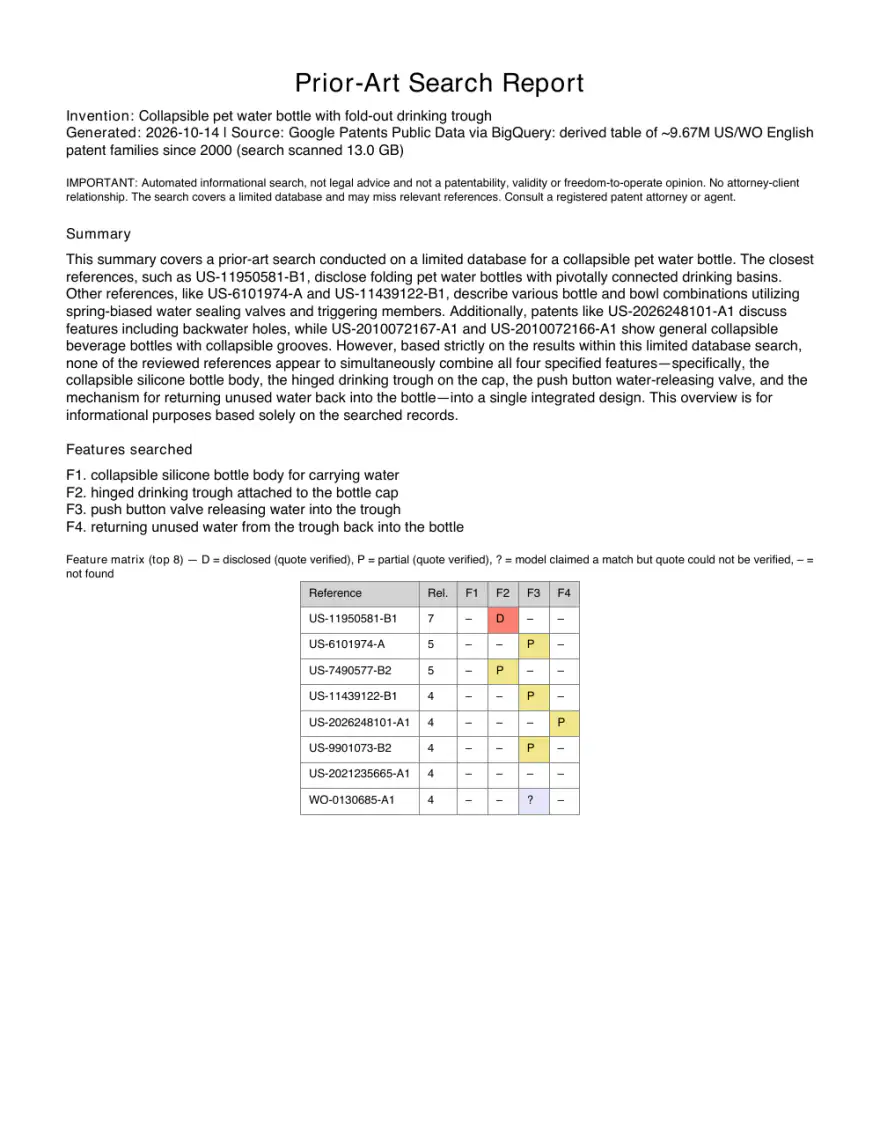 Page 1 of the sample report (opens the PDF)